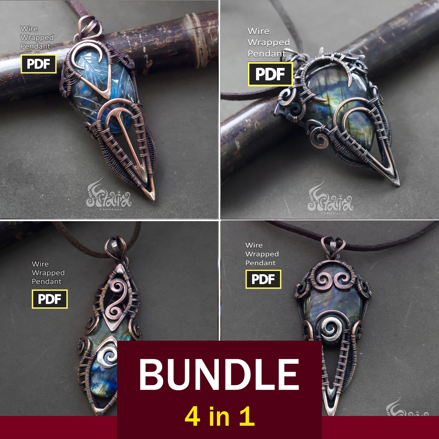 Fanatsy Unique Wire Wrapping Tutorials BUNDLE pic 1