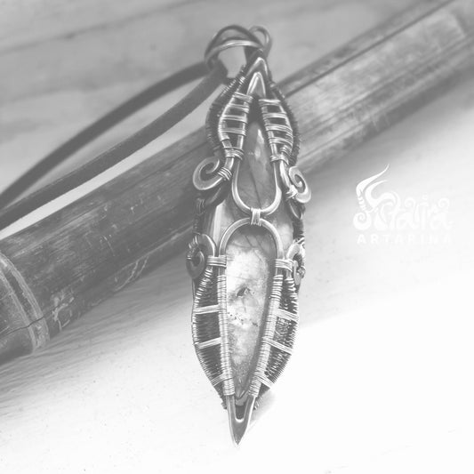 Magick talisman labradorite ancient style necklace
