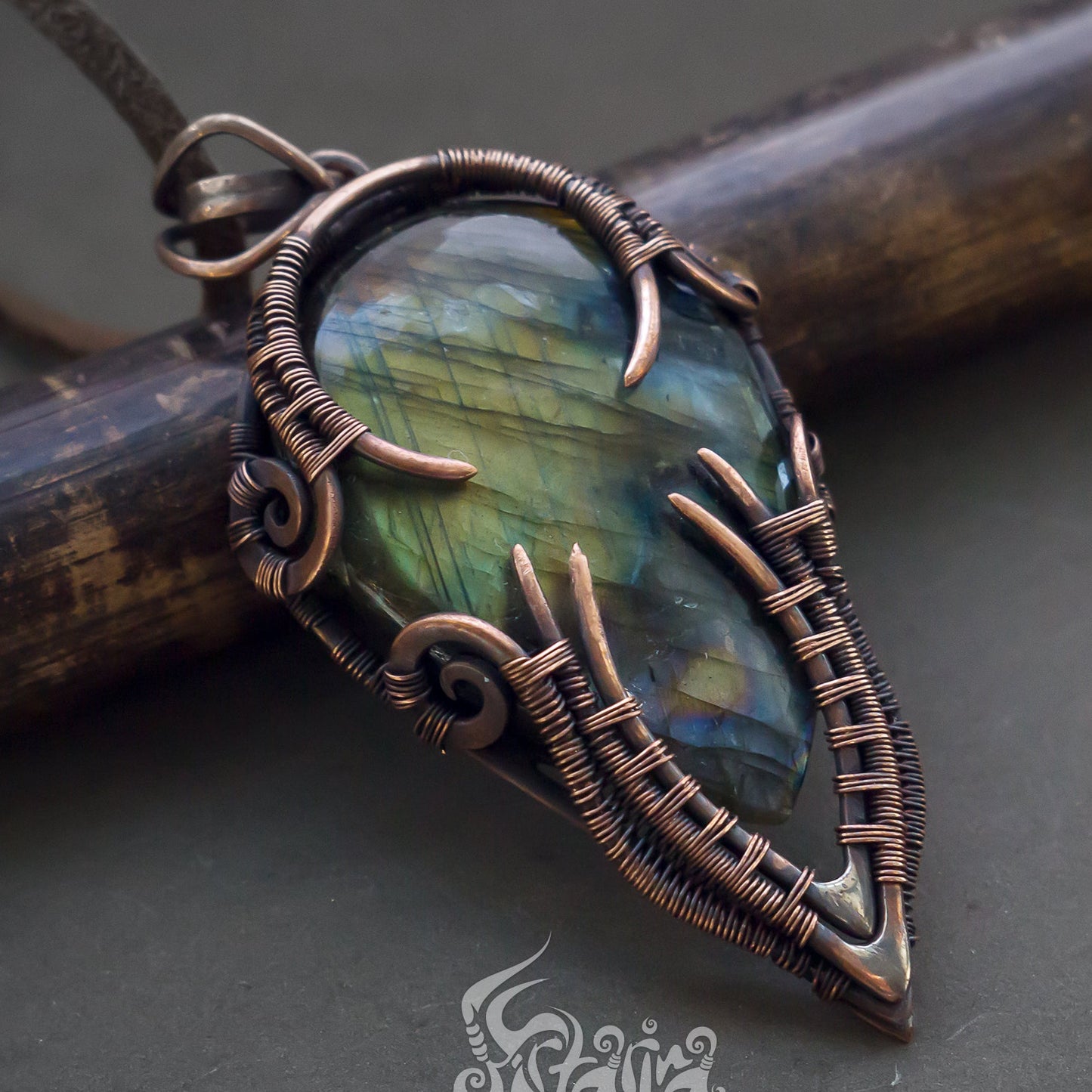 crystal pendulum wizard costume dragon pendant dragon stone dragon head phoenix necklace astral realms crystal oracle magic talisman devil horns