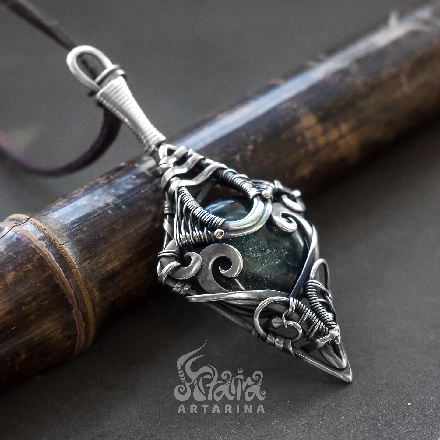 Gothic clothes, goth vampire necklace, alt gothic choker jewelry, alchemy shaman talisman for him and for her pic 3