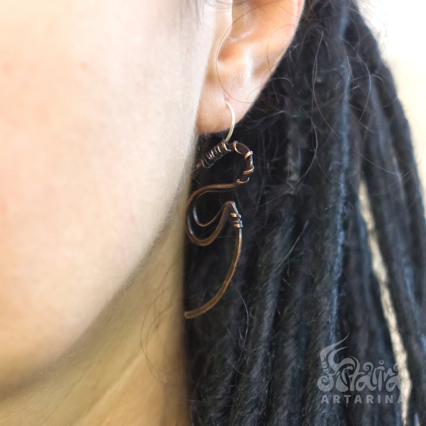 Quirky earrings novelty earrings cool earrings witchy earrings aesthetic earrings wire earrings renaissance jewelry pagan jewelry mythology jewelry egyptian jewelry witch earrings witch ring witchy rings