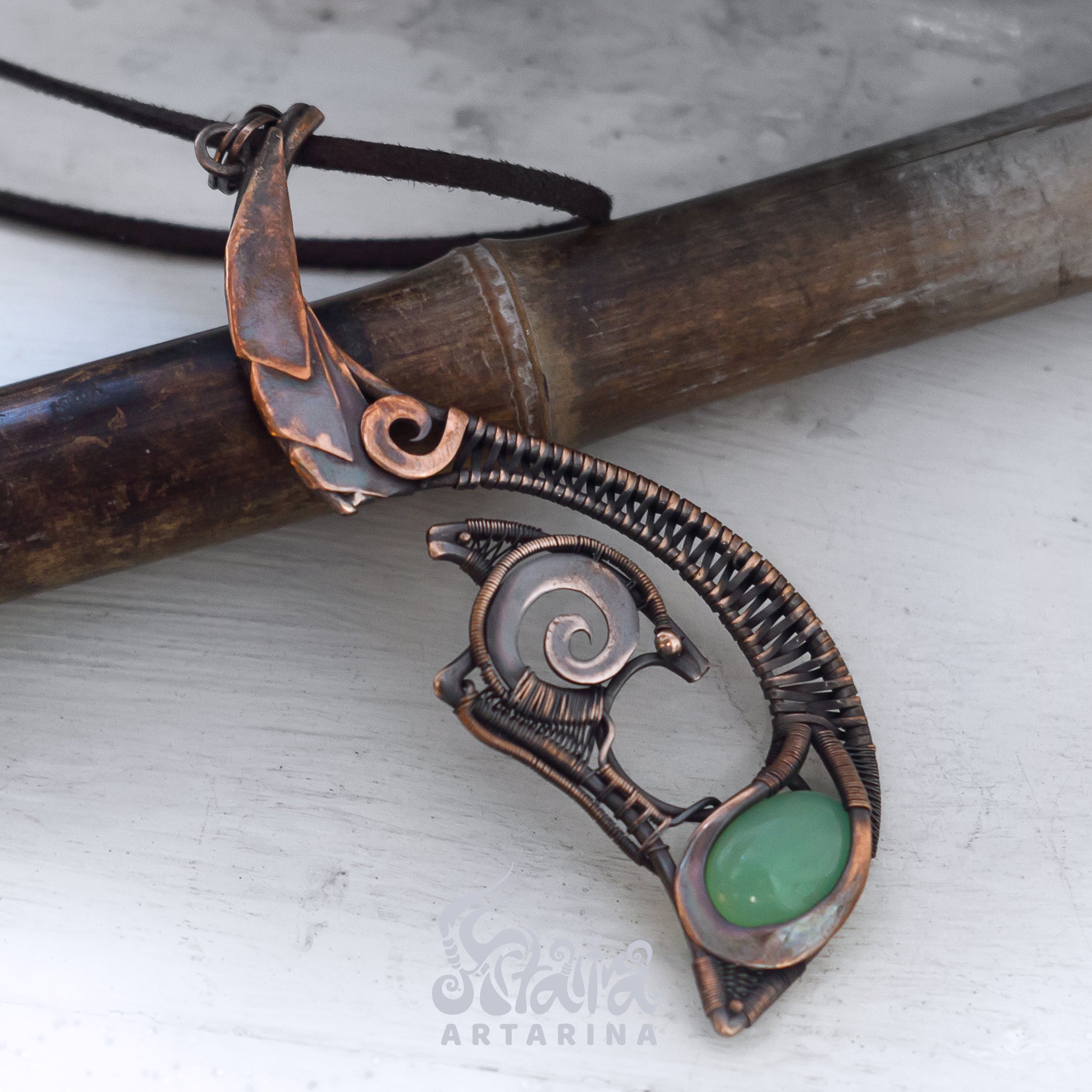 Steampunk Maori Hei Matau Fish hook necklace pic 1 Techwear Steam punk festival outfit, Hei Matau, Fish hook aesthetic necklace, industrial jewelry, techno alt clothing