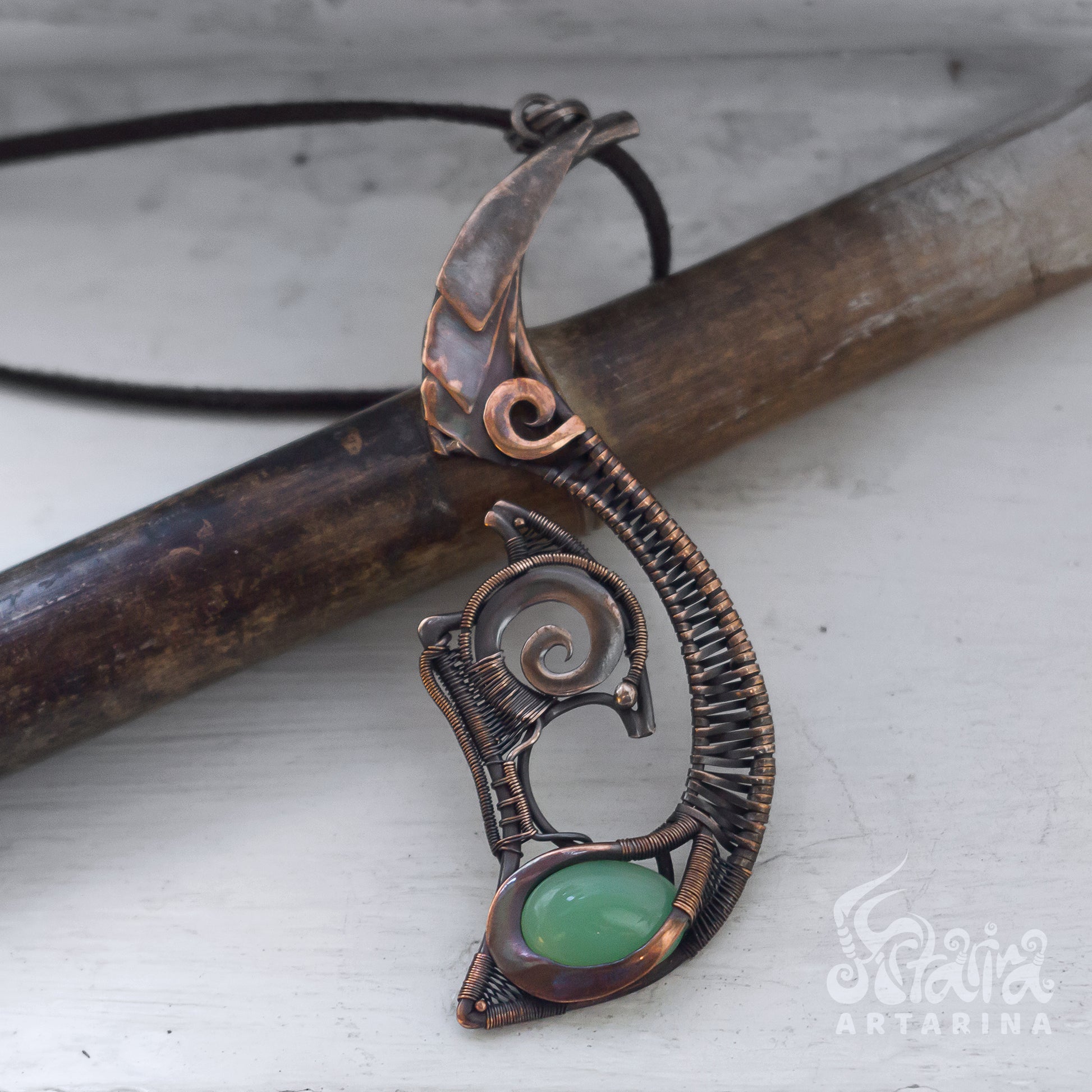 Steampunk Maori Hei Matau Fish hook necklace pic 2 Techwear Steam punk festival outfit, Hei Matau, Fish hook aesthetic necklace, industrial jewelry, techno alt clothing
