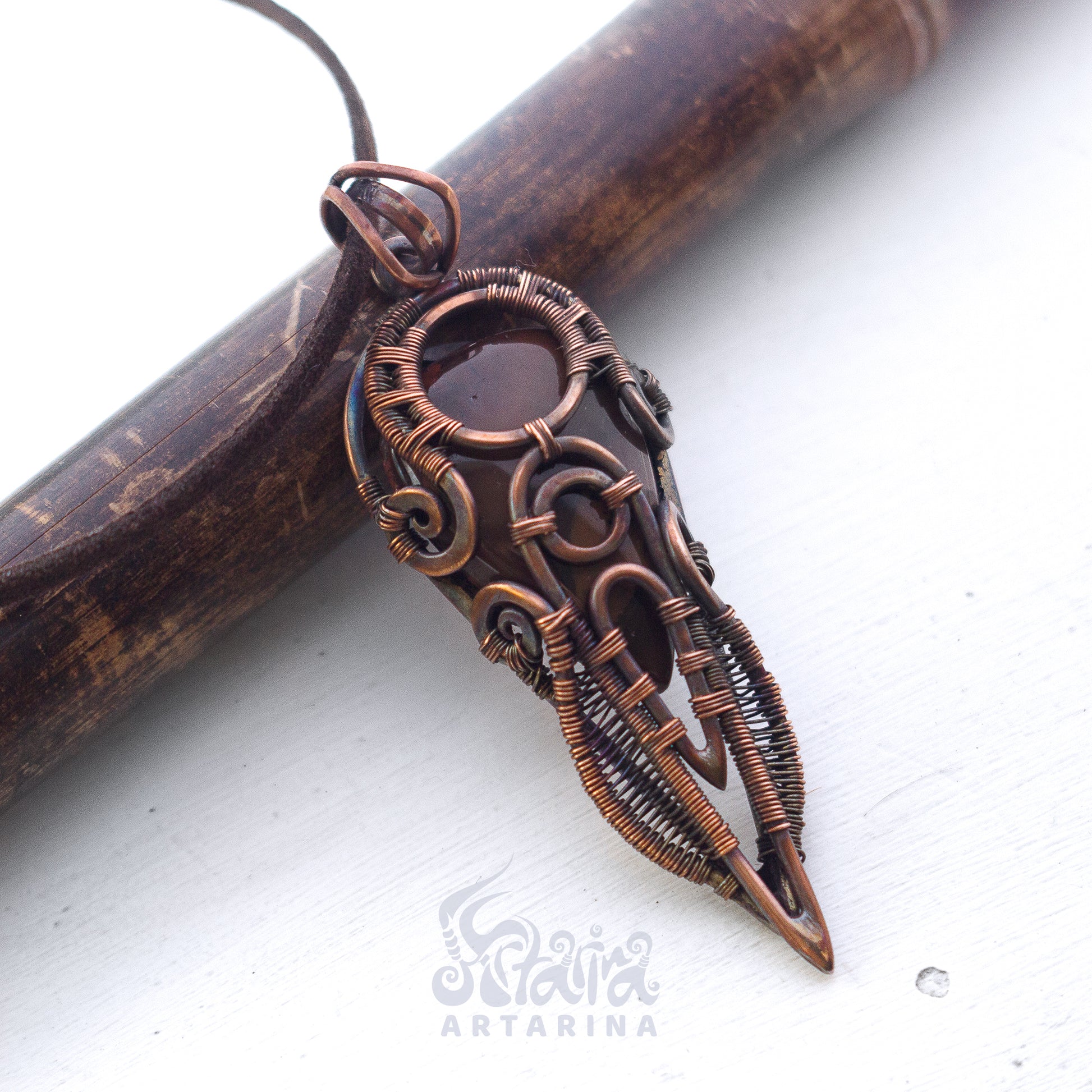 Magick talisman jasper ancient style necklace
