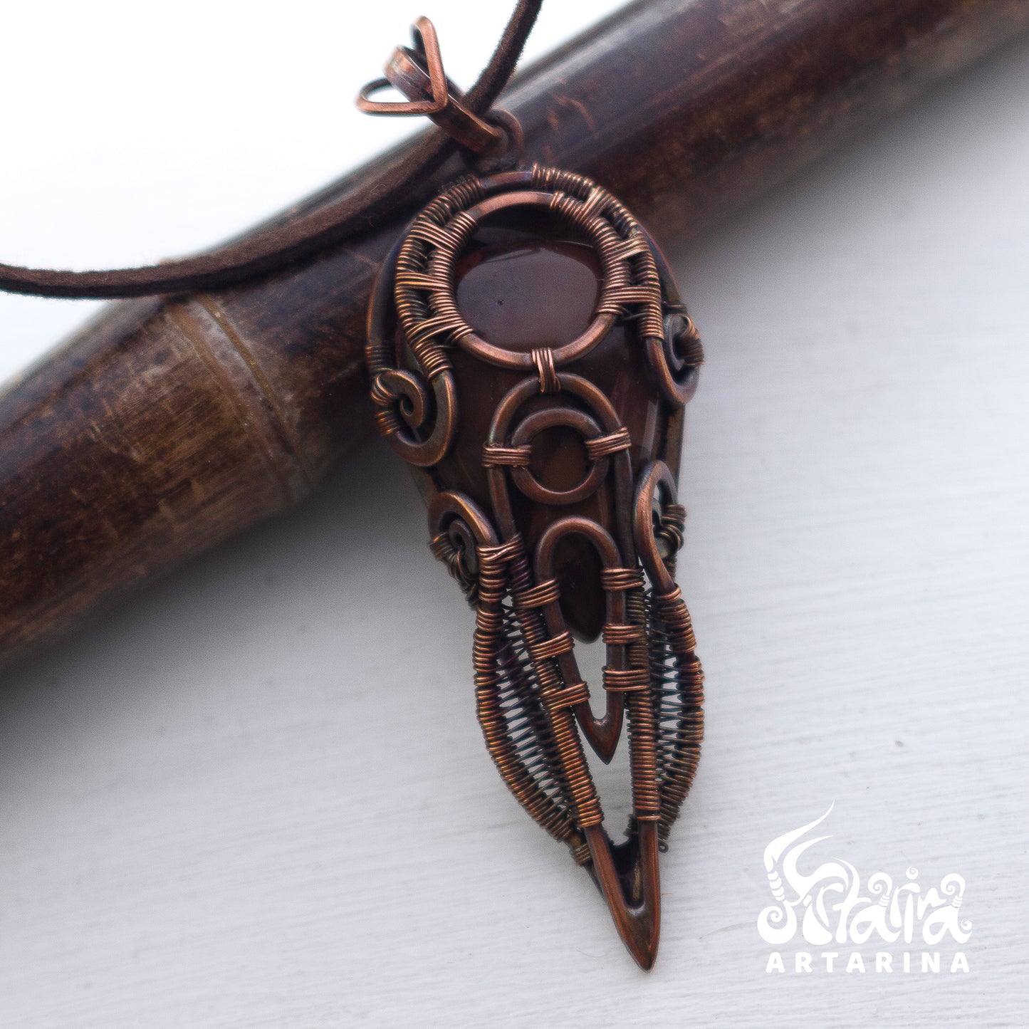 Magick talisman jasper ancient style necklace