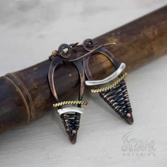 Mismatched earrings novelty earrings cool earrings mix metal earrings witchy earrings witch costume witch dress wheel of the year love spell wicked earrings artarina no matching earrings aesthetic earrings