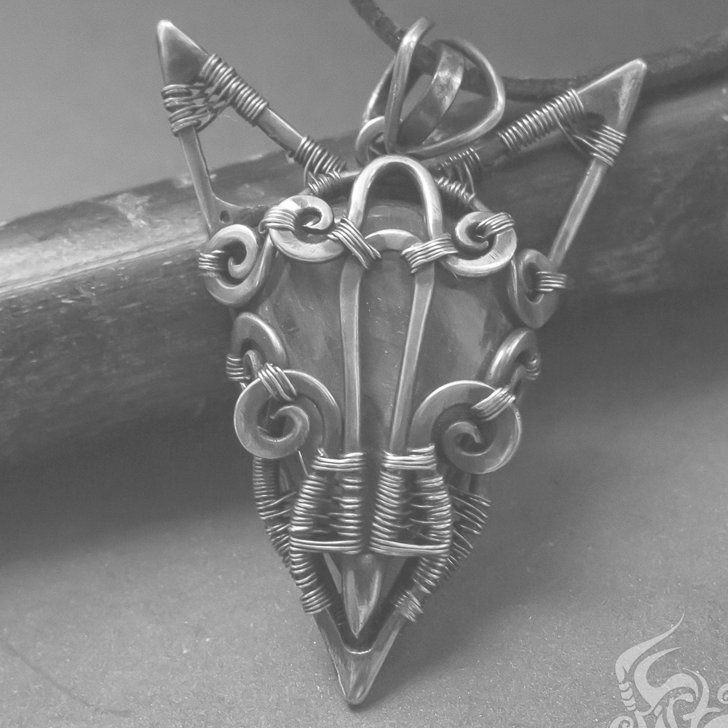 Cat necklace, witchy familiar necklace, cat ears necklace, sphynx cat necklace