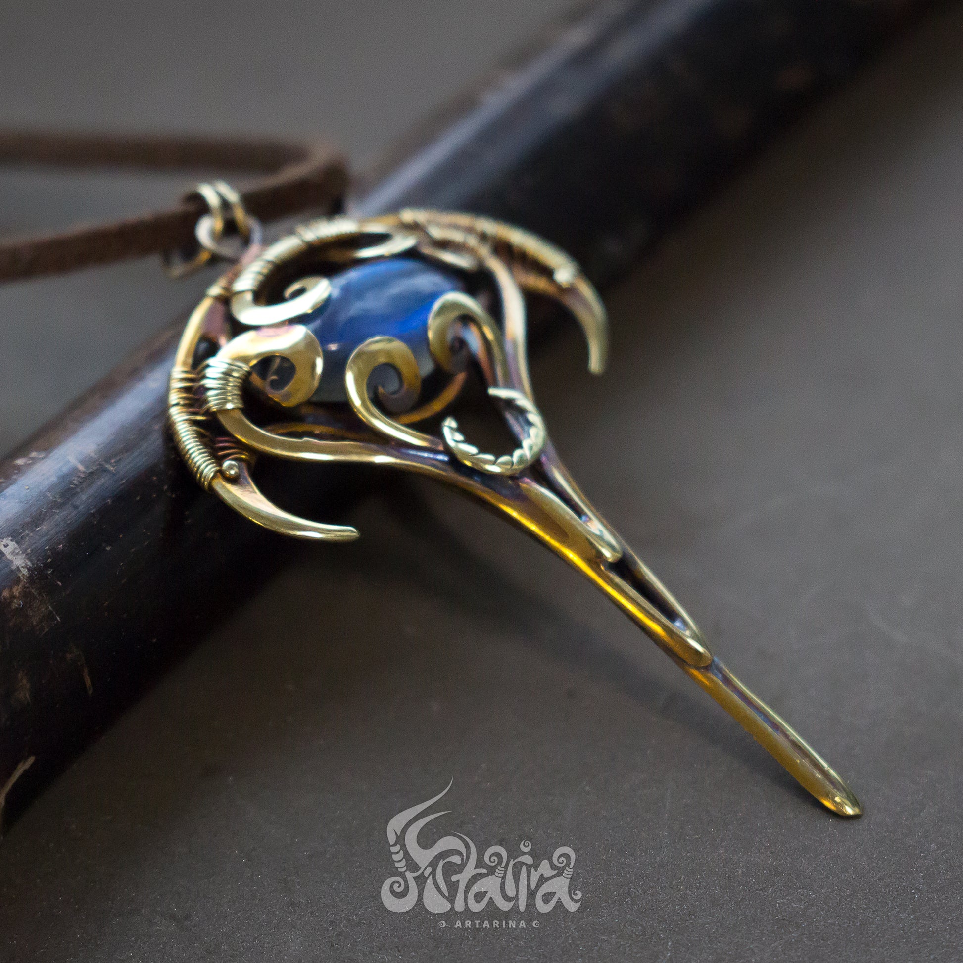 Ancient alien airplane magical necklace, abracadabra jewelry