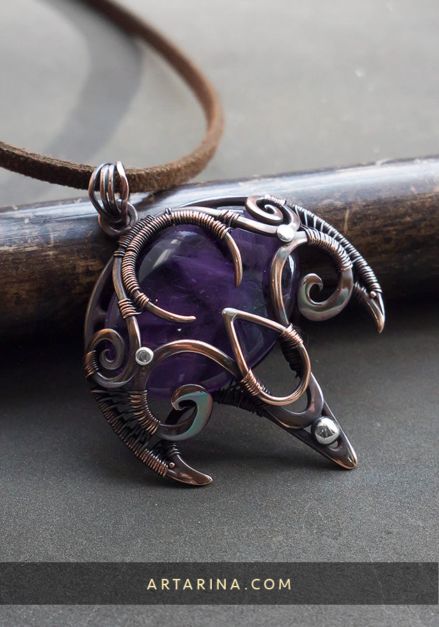 Bronze color unique exclusive jewelry pendant
