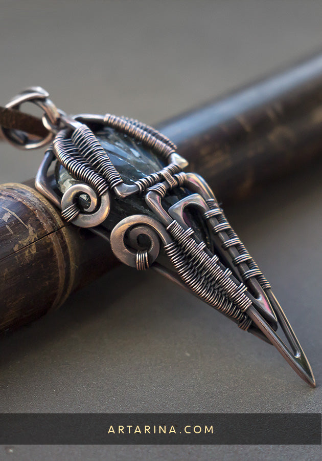 Fantasy elven necklace pendant