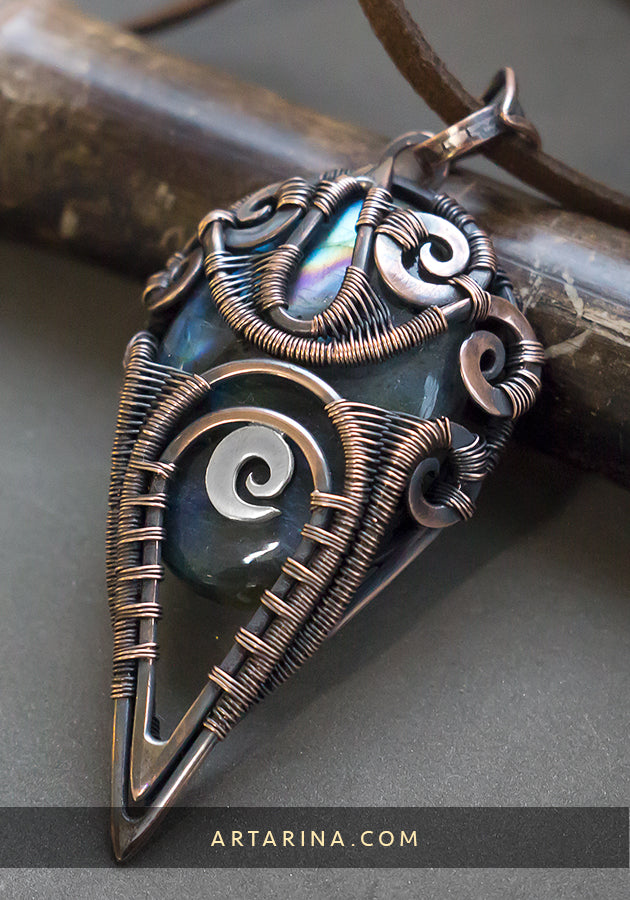 Ancient artifact Atlantis necklace. Ancient astronaut theories Jewelry