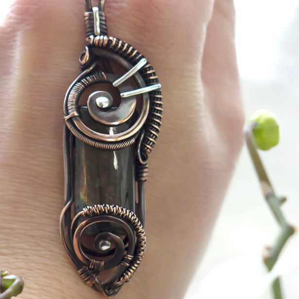 Everyday steampunk fashion necklace, gothic steampunk shop, steampunk pendulum