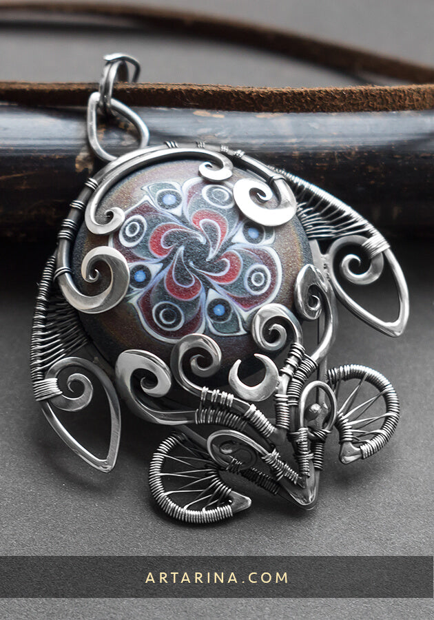 sea turtle silver unique necklace