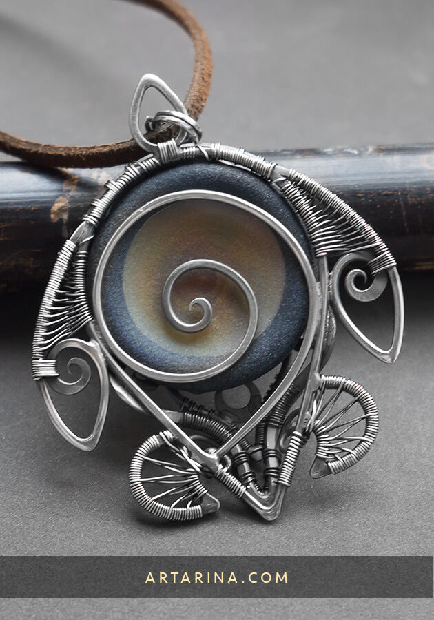 back side of sea turtle necklace