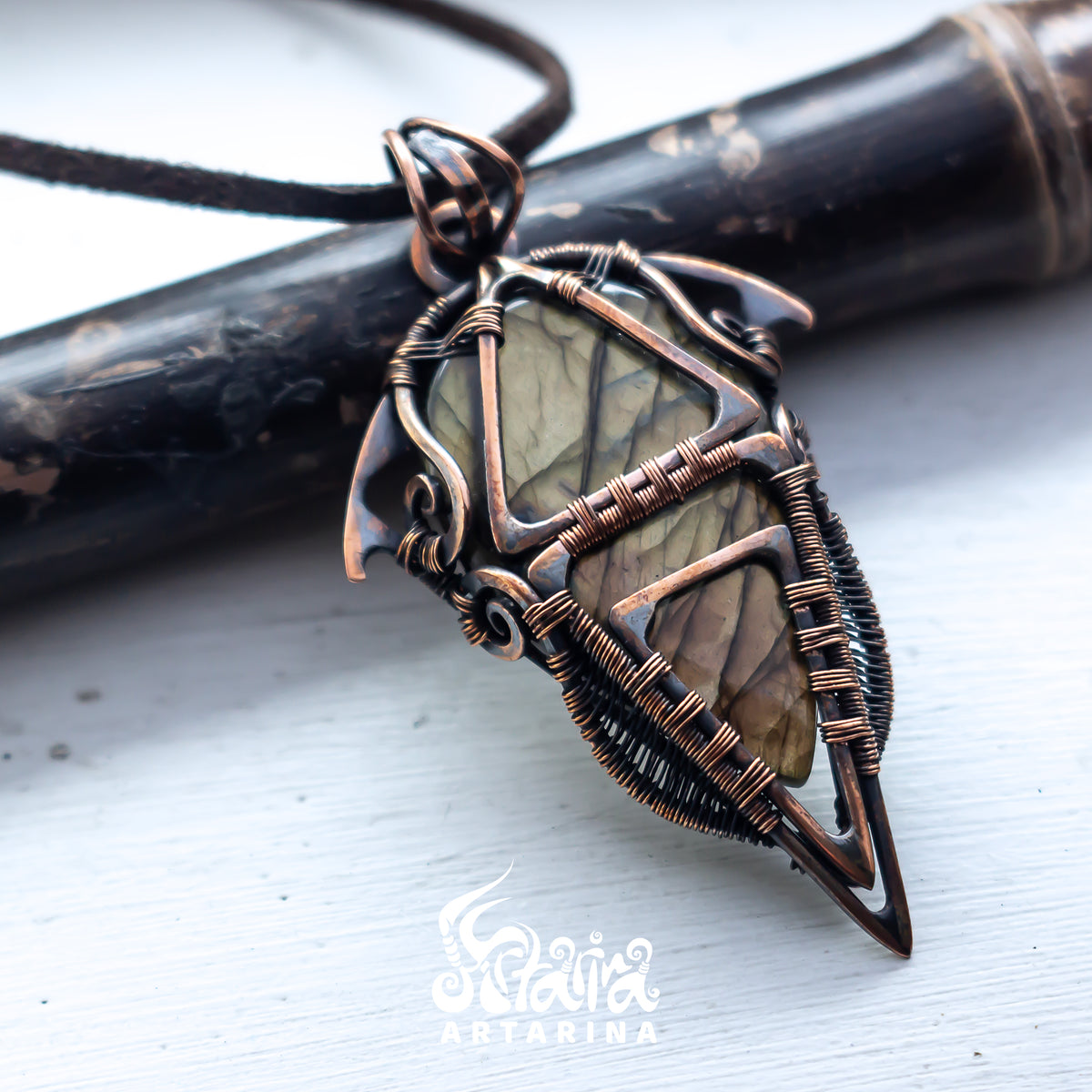 Dune burning man necklace. Steampunk brutal necklace