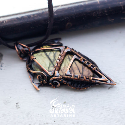 Dune burning man necklace. Steampunk brutal necklace