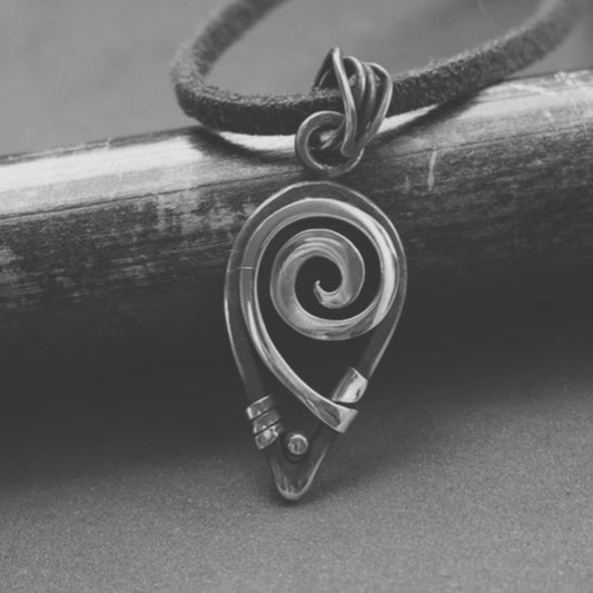 Alchemy Fibonacci Spiral Necklace - witch jewelry shop