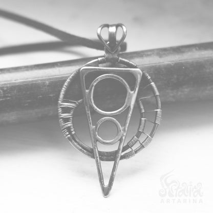 Eye of Providence Illuminati Triangle Necklace - Masonic Symbol Secret Society Jewelry