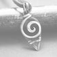 Minimal spiral necklace Everyday Wire wrapped simple jewelry