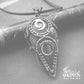 Steampunk wirework gemstone necklace