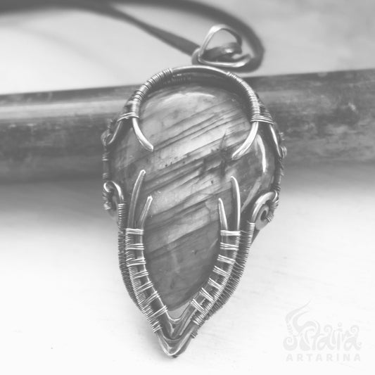 Spirit keeping dryad forest spirit, earthy gaia elemental necklace, protection spell jewelry