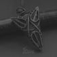 WIre wrapped triquetra pendant. Triangle wire wrap celtic viking symbolic design pendant amulet necklace Scandinavian symbols jewelry