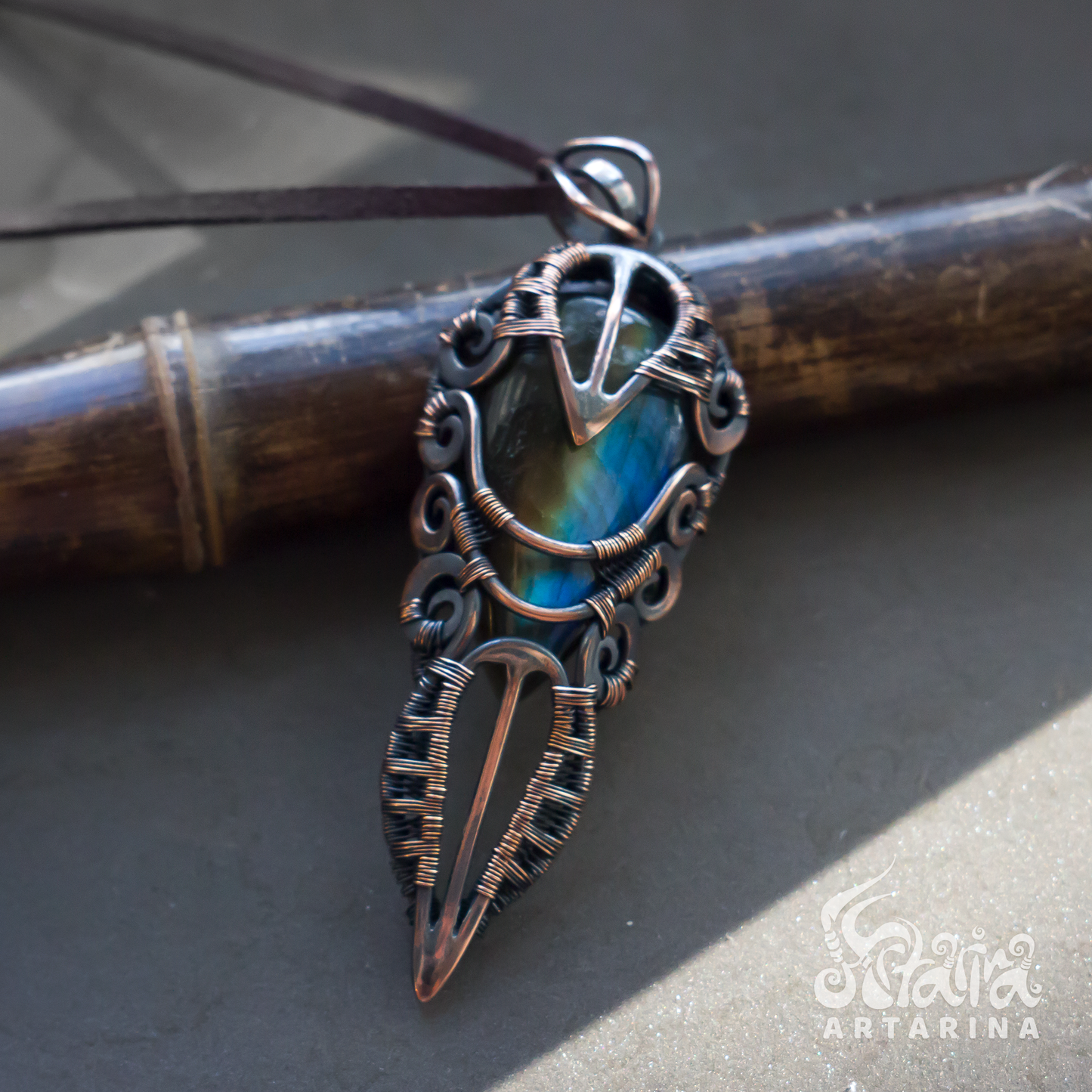 Rainbow pendulum pendant. Spoken truth astral necklace rune dragon necklace wizard cloak hooded cloak fantasy gown