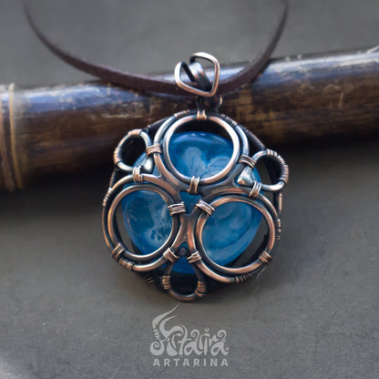 Astral sky mandala necklace. Protection anxiety relief blue mandala pendant. spirit keeping         conjure conjuring gnostic qliphoth pact haunted jewelry quantum healing