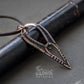 Pure copper wire wrapped simple pendant