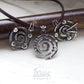 Handmade hand forged wire wrapped amulet wire wrapped spiral necklace. pic 3