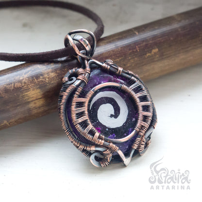 Galaxy gods astral spirits space harmony necklace witchy necklace rune necklace gnostic gift hermetic gift gnostic amulet occult symbols lucifer masonic talisman