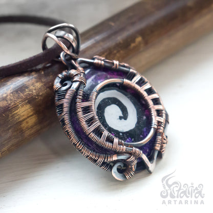 Galaxy gods astral spirits space harmony necklace witchy necklace rune necklace gnostic gift hermetic gift gnostic amulet occult symbols lucifer masonic talisman