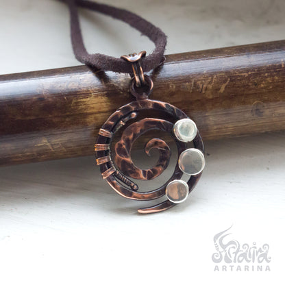 A magic necklace. Feel the difference between amulet and necklace. shamanic primal jewelry