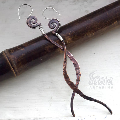 Quirky earrings cool earrings witchy earrings aesthetic earrings dragon earrings weird earrings spiral earrings novelty earrings artarina fairy earrings evil eye earrings haunted jewelry goetia