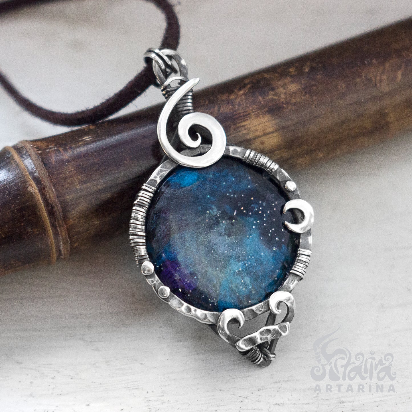 Good vibrations necklace. Galaxy aura cosmic pendant galaxy necklace saturn necklace cosmos meteorite necklace solar system solar system starseed star choker nebula orion