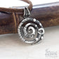 Sacred geometry silver spiral jewelry necklace choker