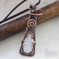 Copper wirework necklace with moonstone