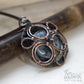 Round steampunk style victorian jewelry pendant with sky pic 3