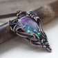 Purple space stellar celestial copper wire wrpaped necklace pic 3