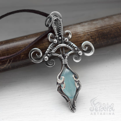 Dainty big cross necklace, gothic cross necklace, scorpio necklace, gothic rosary, gothic clothes, faith necklace  pic 2
