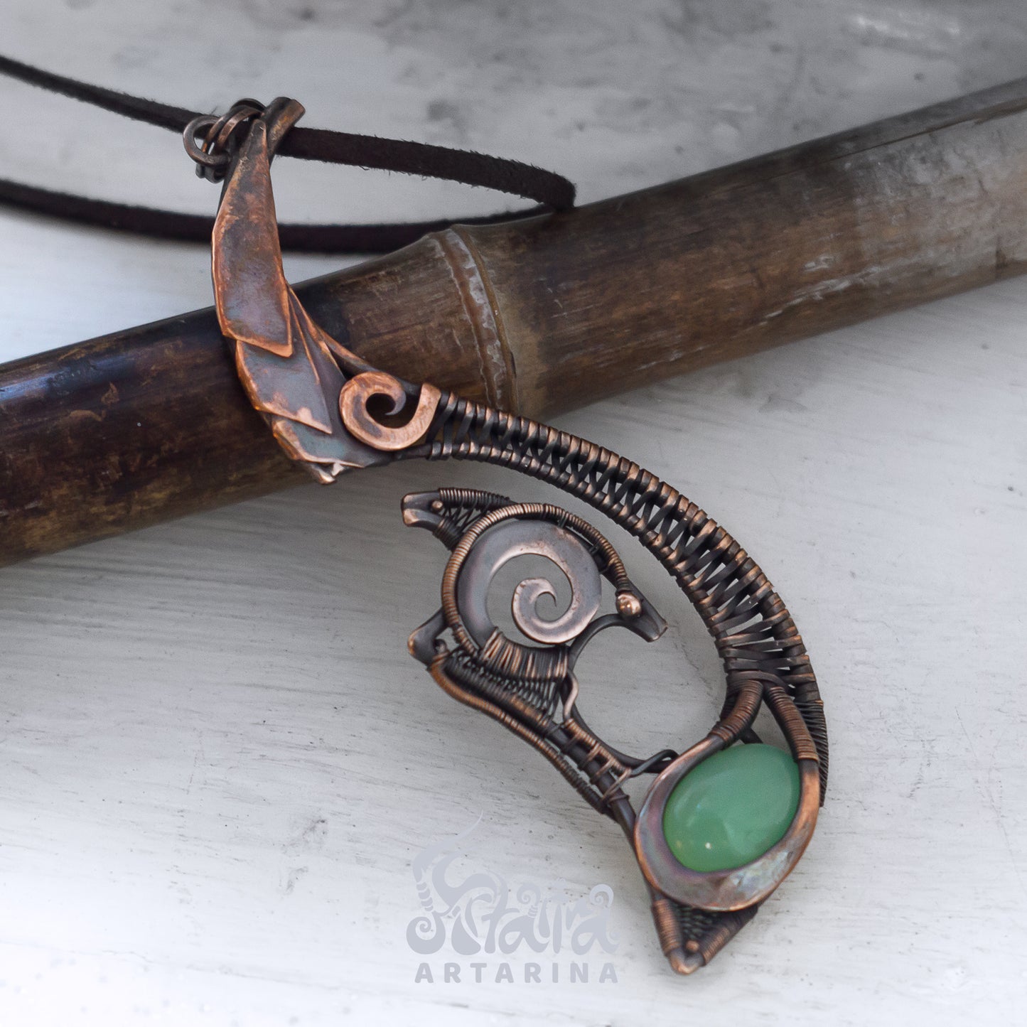 Steampunk Maori Hei Matau Fish hook necklace pic 1 Techwear Steam punk festival outfit, Hei Matau, Fish hook aesthetic necklace, industrial jewelry, techno alt clothing 