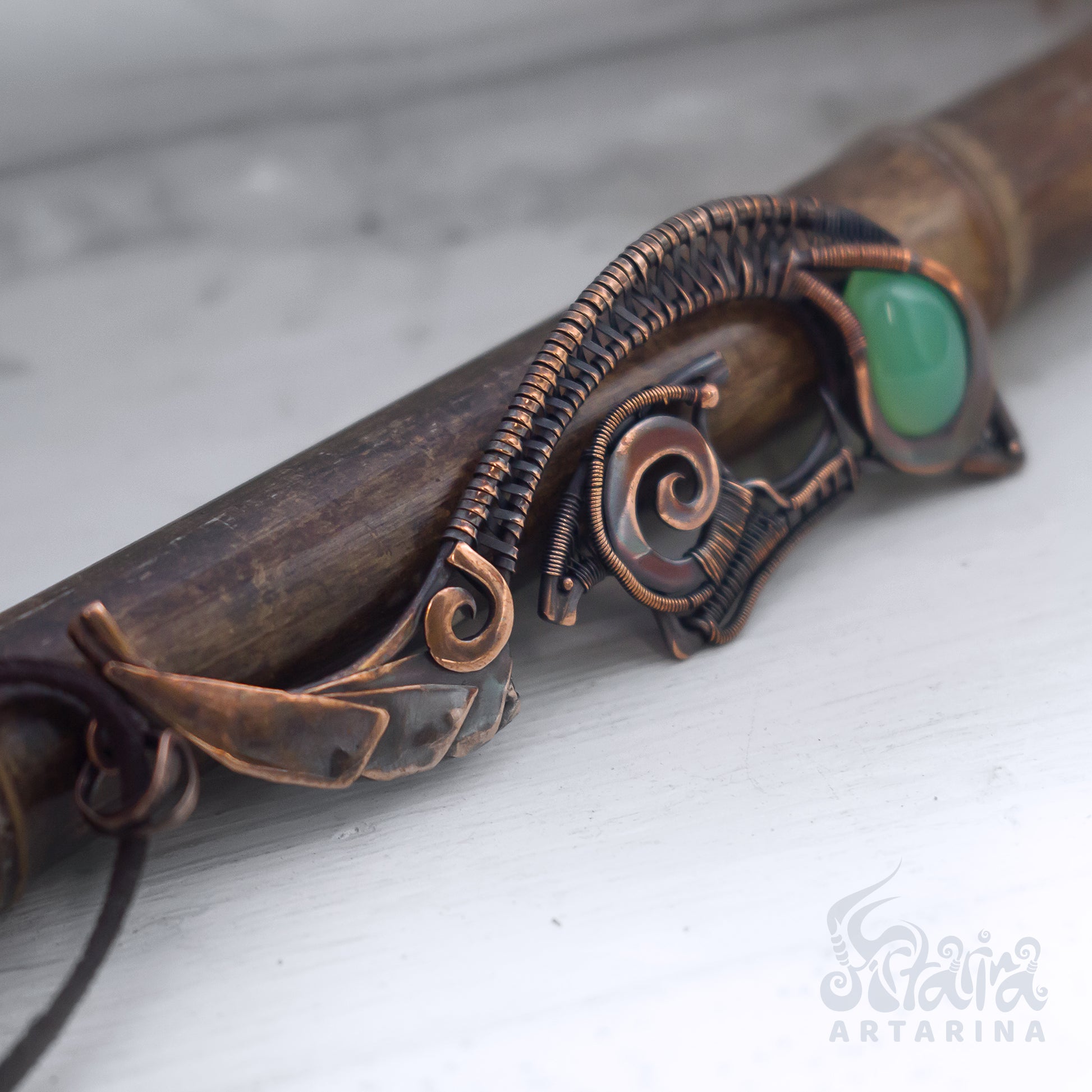 Steampunk Maori Hei Matau Fish hook necklace pic 5