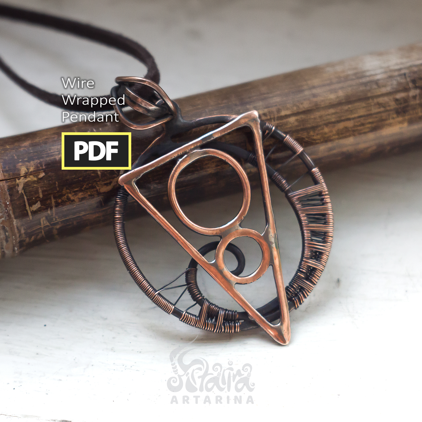 wire wrapped copper pdf tutorial. advanced beginner copper jewelry making