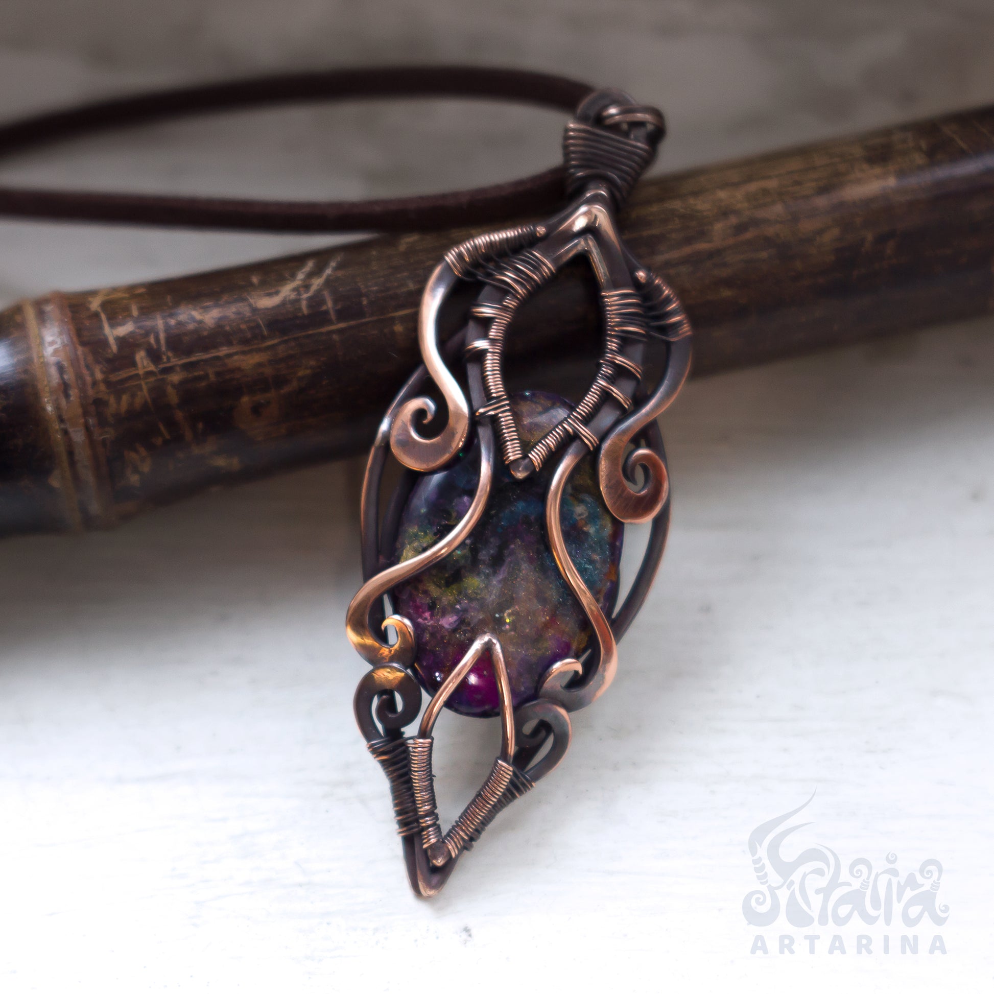 Alchemy magic pendulum necklace