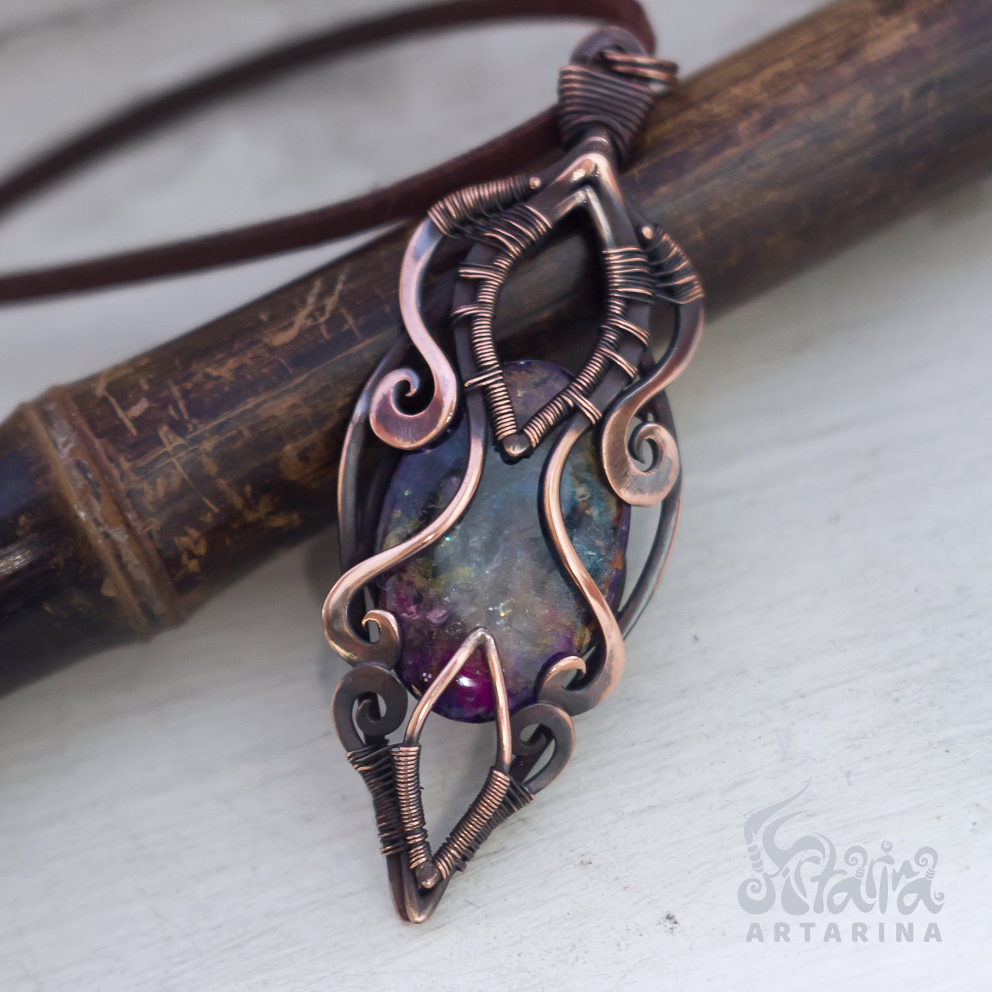 Alchemy magic pendulum necklace