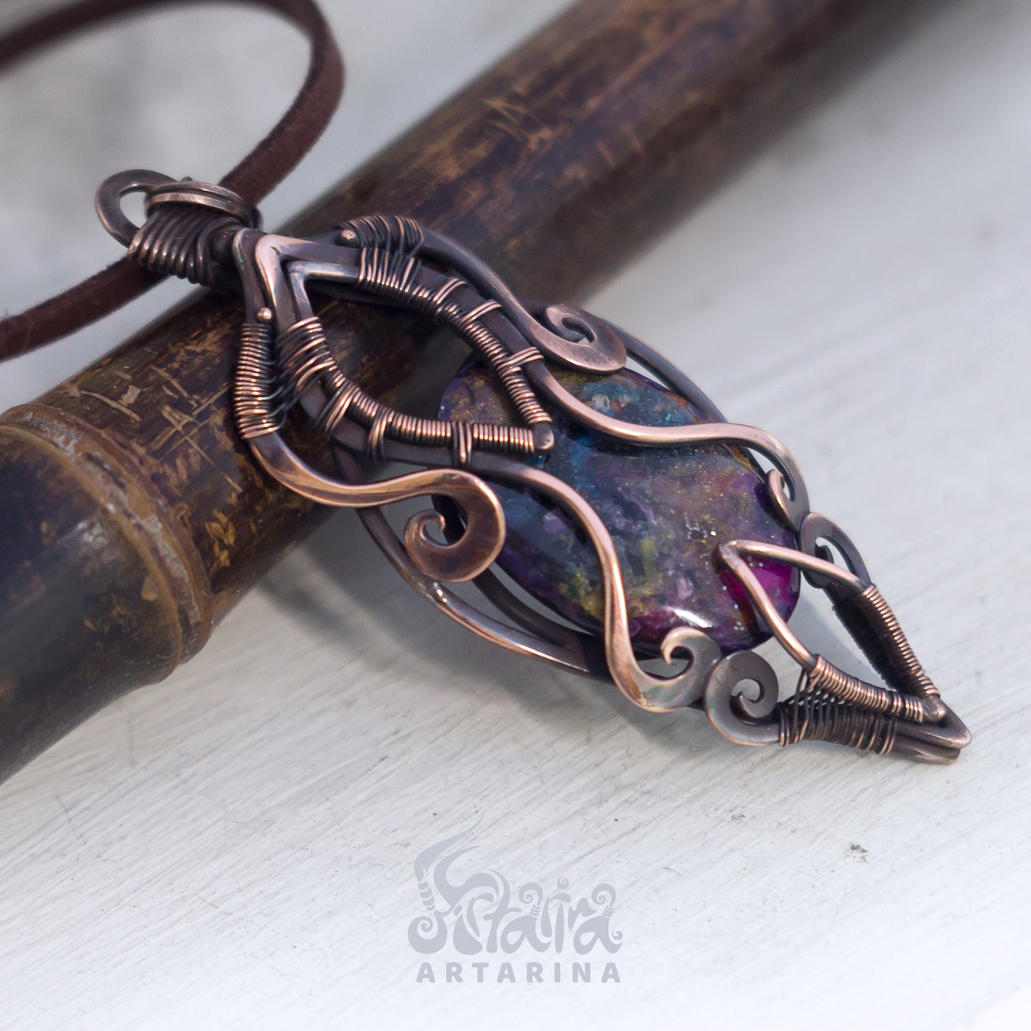 Alchemy magic pendulum necklace