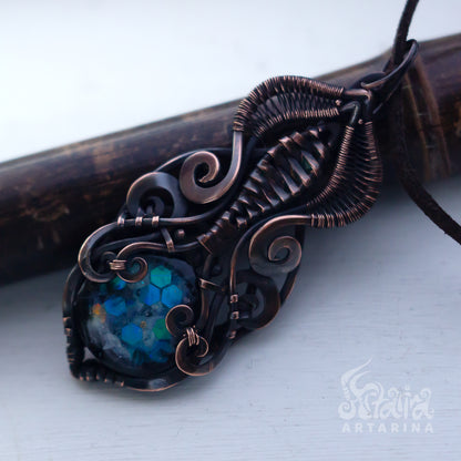 Astral galaxy necklace, ancient aliens starseed pendant, spirit keeping necklace