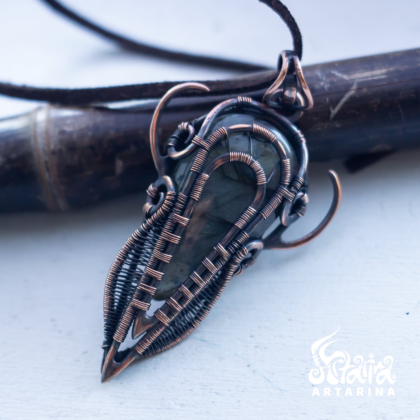 Dune burning man necklace. Steampunk necklace