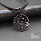 Handmade hand forged wire wrapped spiral necklace. pic 6