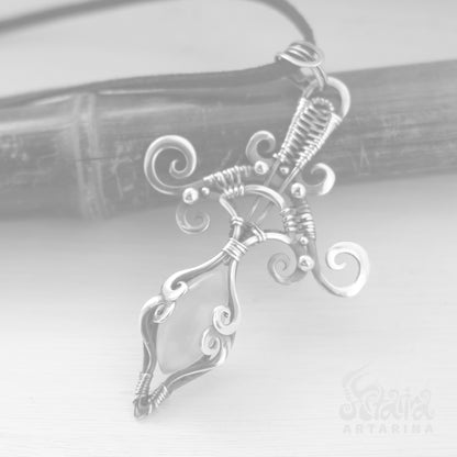 Dainty big cross necklace, gothic cross necklace, scorpio necklace, gothic rosary, gothic clothes, faith necklace